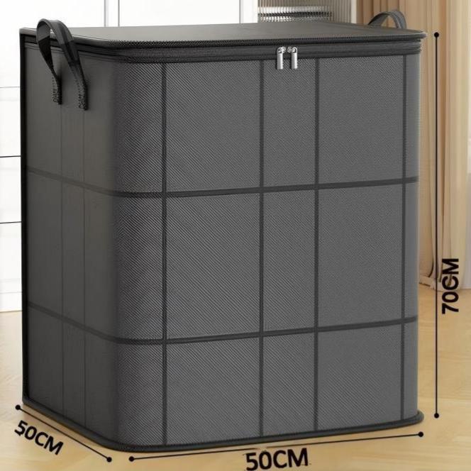 ⚡Hot Sales 49% OFF🔥-Spacious Moving Storage Bin – Zippered Organizer for Quilts, Bedding & Sweaters, Large Capacity Fabric Bag for Closet & Moving Day