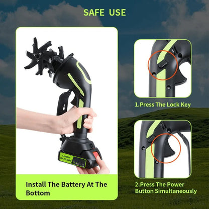 ✨Limited-Time Special Sale - Dailyard™ Multifunctional 2-in-1 Cordless Tiller & Cultivator with Telescopic Pole