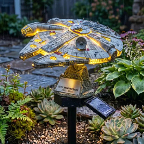 60th Anniversary Enterprise NCC-1701 Solar Garden Light