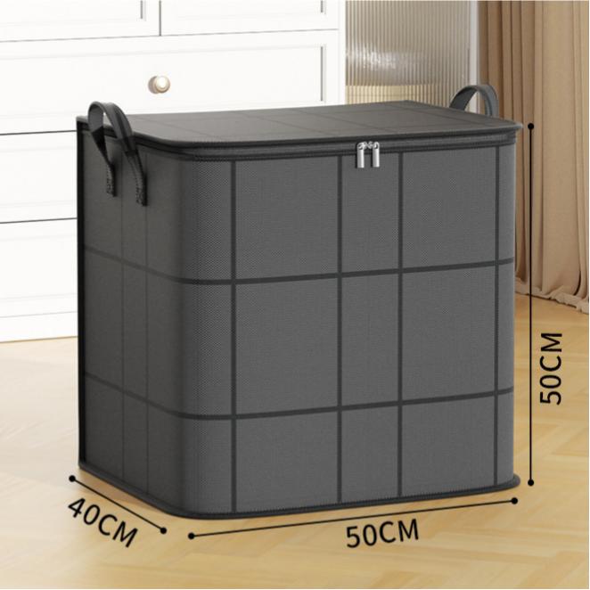 ⚡Hot Sales 49% OFF🔥-Spacious Moving Storage Bin – Zippered Organizer for Quilts, Bedding & Sweaters, Large Capacity Fabric Bag for Closet & Moving Day