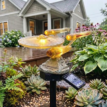 60th Anniversary Enterprise NCC-1701 Solar Garden Light