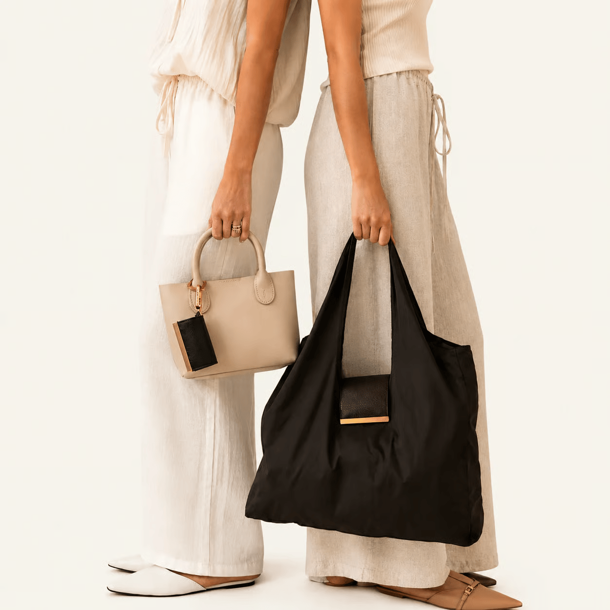 Transformable Bag – Stylish Vegan Leather Tote and Keychain Charm