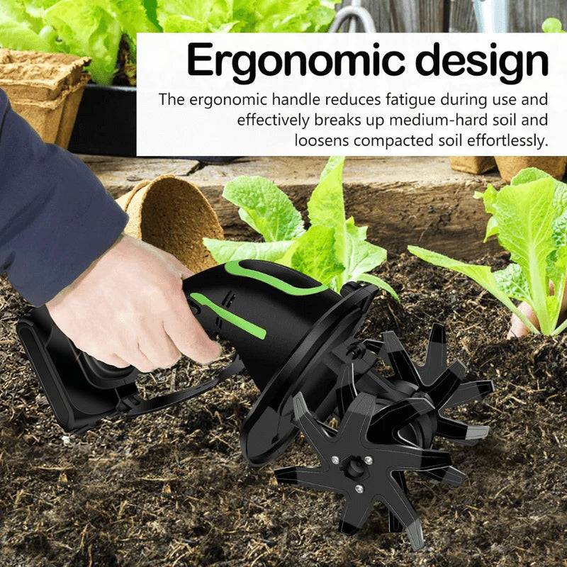 ✨Limited-Time Special Sale - Dailyard™ Multifunctional 2-in-1 Cordless Tiller & Cultivator with Telescopic Pole