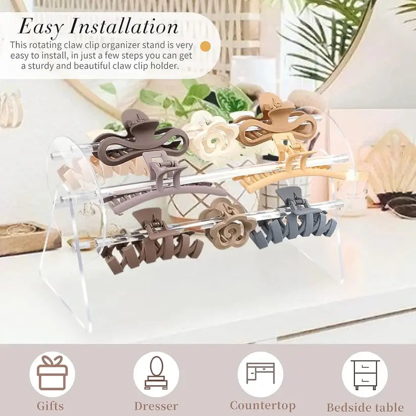 ✨Acrylic Hair Claw Holder Hair accessory storage rack