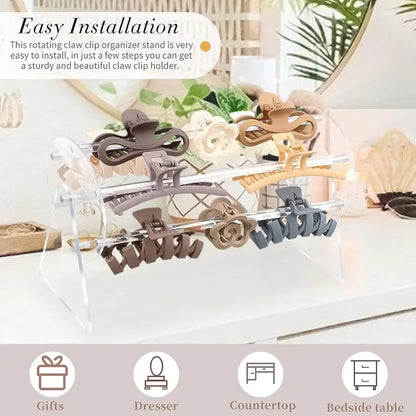 ✨Acrylic Hair Claw Holder Hair accessory storage rack