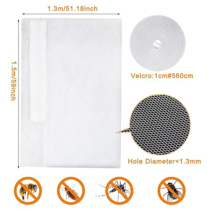 ✨3-Second Fit Window Mesh 🌬️ Ultra-fine 1.0mm mesh 🦟 Blocks virtually all bugs ✅ Breathable & invisible 🏡 Trusted by thousands of UK homes for a bug-free summer!