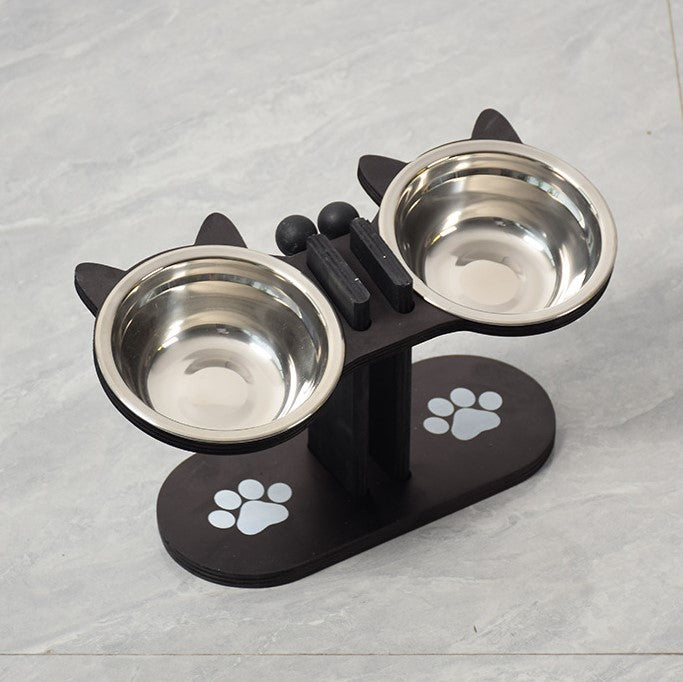 🐕Anti-Slip Elevated 3-Bowl Pet Feeder