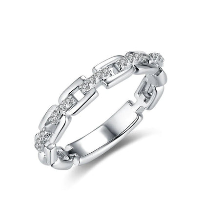 🎁New Arrival 40% OFF💥Interlocking Chain Link Eternity Ring