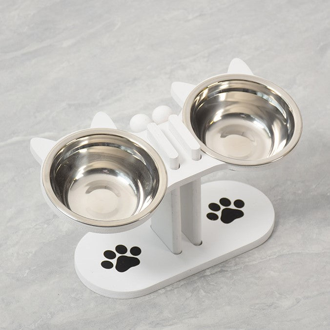 🐕Anti-Slip Elevated 3-Bowl Pet Feeder