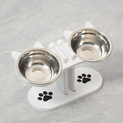 🐕Anti-Slip Elevated 3-Bowl Pet Feeder