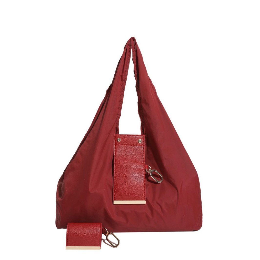 Transformable Bag – Stylish Vegan Leather Tote and Keychain Charm