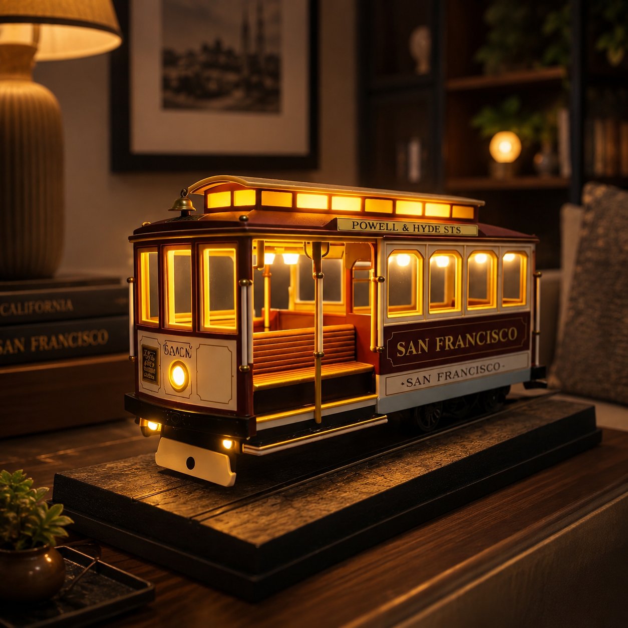 🚆San Francisco Cable Car Lamp