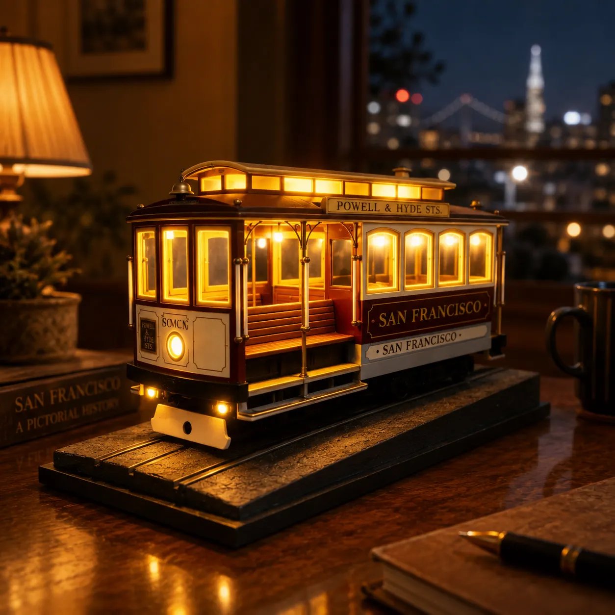 🚆San Francisco Cable Car Lamp