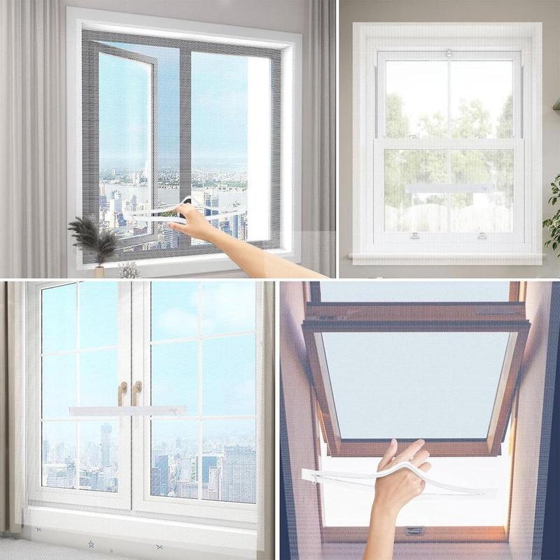 ✨3-Second Fit Window Mesh 🌬️ Ultra-fine 1.0mm mesh 🦟 Blocks virtually all bugs ✅ Breathable & invisible 🏡 Trusted by thousands of UK homes for a bug-free summer!