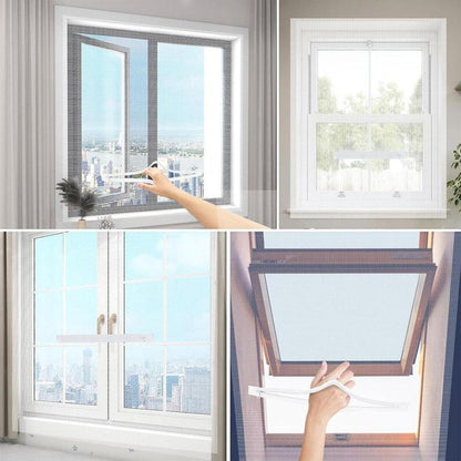 ✨3-Second Fit Window Mesh 🌬️ Ultra-fine 1.0mm mesh 🦟 Blocks virtually all bugs ✅ Breathable & invisible 🏡 Trusted by thousands of UK homes for a bug-free summer!