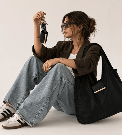 Transformable Bag – Stylish Vegan Leather Tote and Keychain Charm