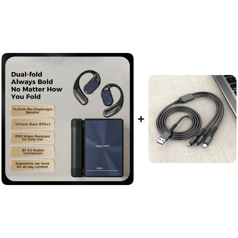 🎧 LIMITED-TIME 30% OFF! 💥 Wireless Noise-Canceling Bluetooth 6.0 Earbuds – 145H Battery, IPX5 Waterproof, Sports ✨