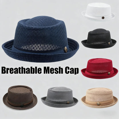 🧢Unisex Breathable Mesh Pork Pie Hat