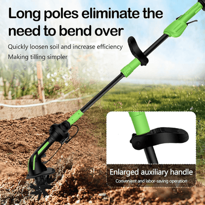 ✨Limited-Time Special Sale - Dailyard™ Multifunctional 2-in-1 Cordless Tiller & Cultivator with Telescopic Pole