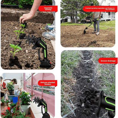 ✨Limited-Time Special Sale - Dailyard™ Multifunctional 2-in-1 Cordless Tiller & Cultivator with Telescopic Pole