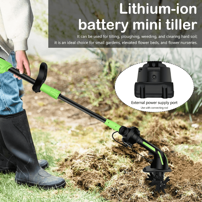 ✨Limited-Time Special Sale - Dailyard™ Multifunctional 2-in-1 Cordless Tiller & Cultivator with Telescopic Pole