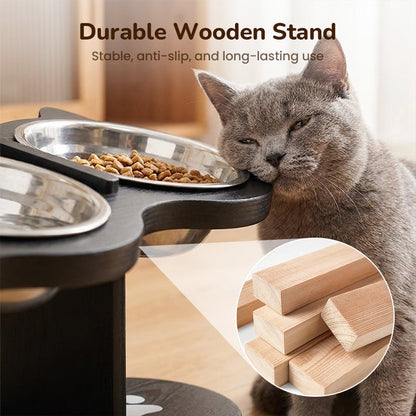 🐕Anti-Slip Elevated 3-Bowl Pet Feeder