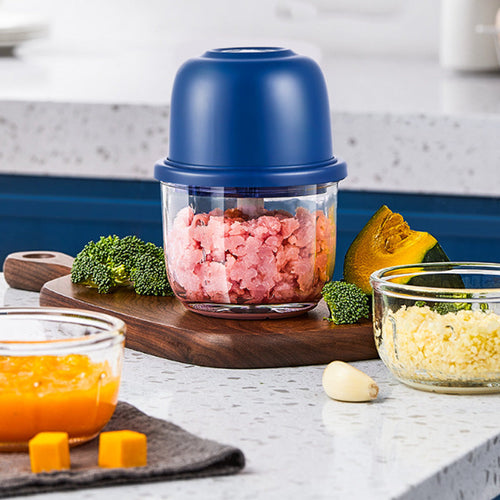 🏆Cordless Multifunctional Mini Electric Food Processor, Wireless Portable Kitchen Chopper for Minced Meat, Garlic & Baby Puree, Fast Food Prep Kitchen Helper