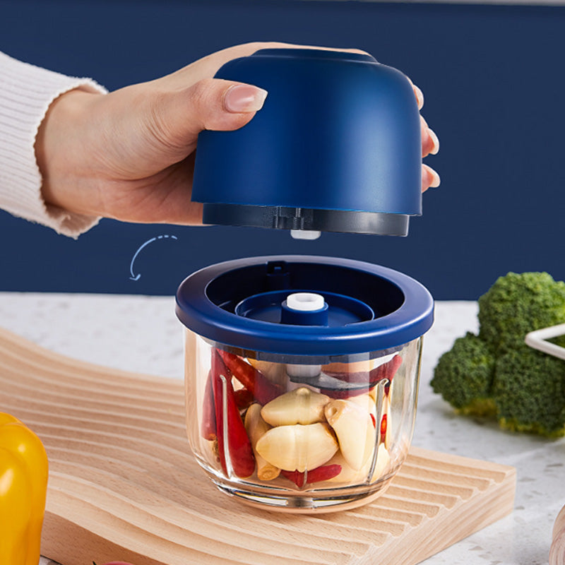 🏆Cordless Multifunctional Mini Electric Food Processor, Wireless Portable Kitchen Chopper for Minced Meat, Garlic & Baby Puree, Fast Food Prep Kitchen Helper
