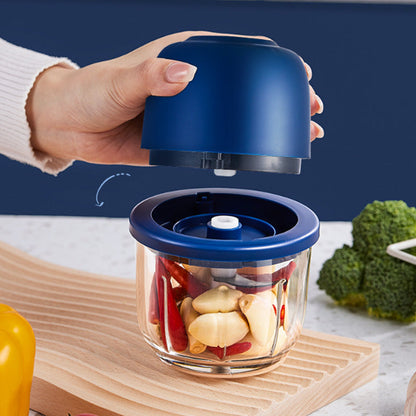 🏆Cordless Multifunctional Mini Electric Food Processor, Wireless Portable Kitchen Chopper for Minced Meat, Garlic & Baby Puree, Fast Food Prep Kitchen Helper