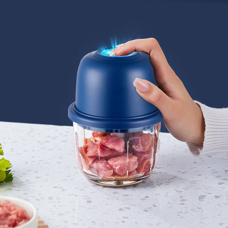 🏆Cordless Multifunctional Mini Electric Food Processor, Wireless Portable Kitchen Chopper for Minced Meat, Garlic & Baby Puree, Fast Food Prep Kitchen Helper