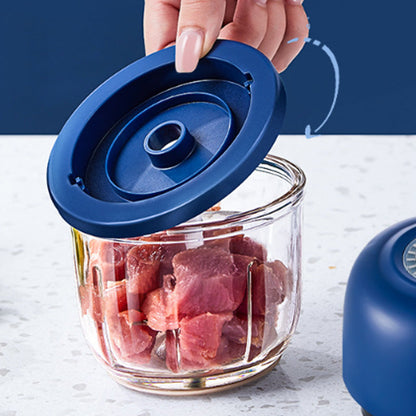 🏆Cordless Multifunctional Mini Electric Food Processor, Wireless Portable Kitchen Chopper for Minced Meat, Garlic & Baby Puree, Fast Food Prep Kitchen Helper