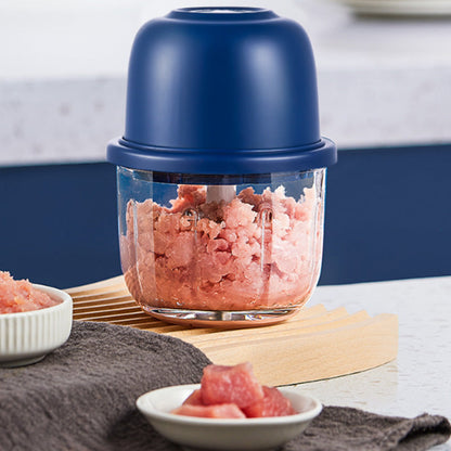 🏆Cordless Multifunctional Mini Electric Food Processor, Wireless Portable Kitchen Chopper for Minced Meat, Garlic & Baby Puree, Fast Food Prep Kitchen Helper