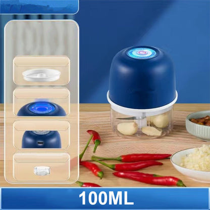 🏆Cordless Multifunctional Mini Electric Food Processor, Wireless Portable Kitchen Chopper for Minced Meat, Garlic & Baby Puree, Fast Food Prep Kitchen Helper