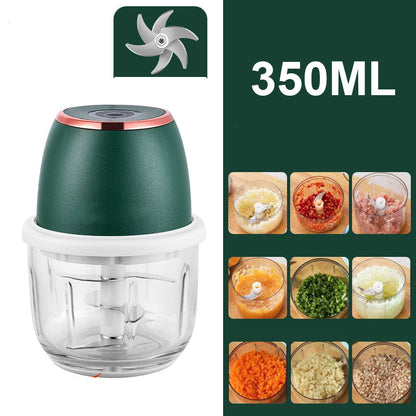 🏆Cordless Multifunctional Mini Electric Food Processor, Wireless Portable Kitchen Chopper for Minced Meat, Garlic & Baby Puree, Fast Food Prep Kitchen Helper