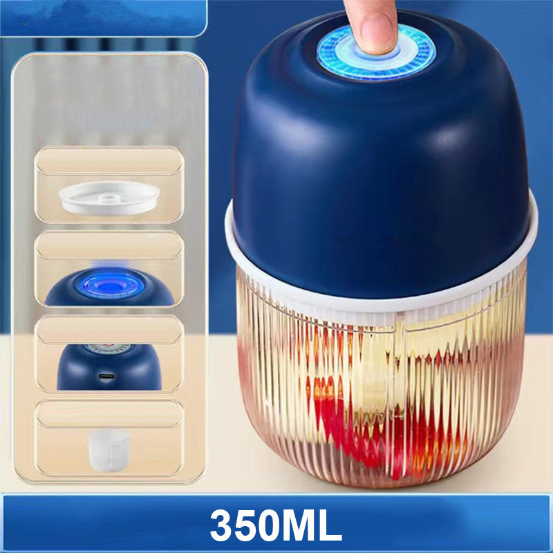 🏆Cordless Multifunctional Mini Electric Food Processor, Wireless Portable Kitchen Chopper for Minced Meat, Garlic & Baby Puree, Fast Food Prep Kitchen Helper
