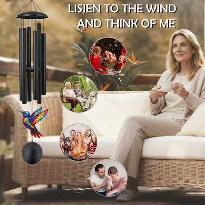 🎵 LIMITED-TIME 40% OFF! 💐 Vintage Metal Wind Chimes | Elegant Black Aluminium Garden Decor with Bird & Butterfly Accents for Patio & Porch🔔