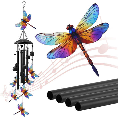 🎵 LIMITED-TIME 40% OFF! 💐 Vintage Metal Wind Chimes | Elegant Black Aluminium Garden Decor with Bird & Butterfly Accents for Patio & Porch🔔