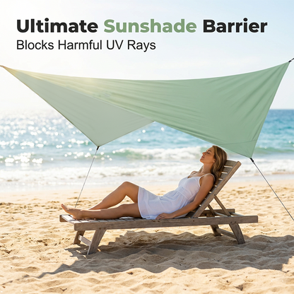 📢📢40% OFF !! ⏰Portable Diamond-Shaped Camping Tarp Sun Shelter