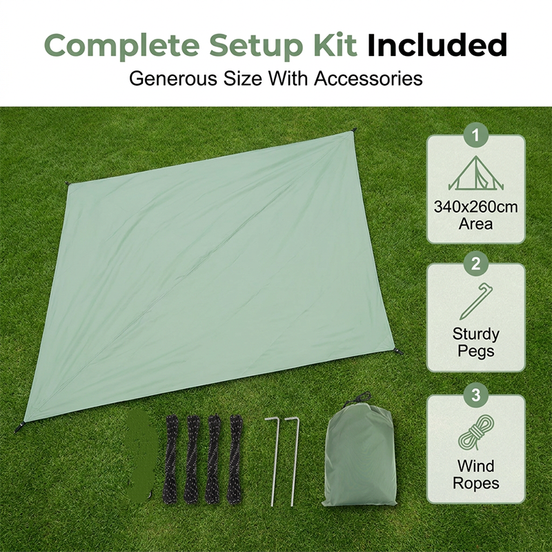 📢📢40% OFF !! ⏰Portable Diamond-Shaped Camping Tarp Sun Shelter
