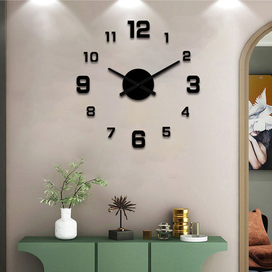 🕰️ LIMITED-TIME 30% OFF! 💥 3D DIY Luminous Acrylic Wall Clock Set – Silent Movement, Drill-Free, Custom Size ✨