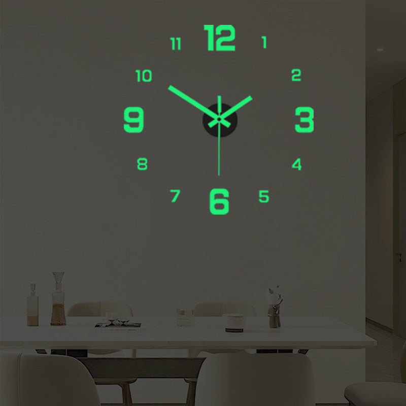 🕰️ LIMITED-TIME 30% OFF! 💥 3D DIY Luminous Acrylic Wall Clock Set – Silent Movement, Drill-Free, Custom Size ✨