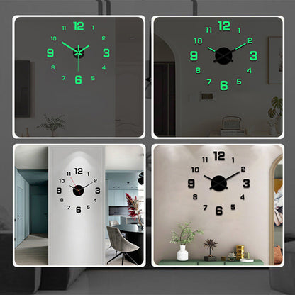 🕰️ LIMITED-TIME 30% OFF! 💥 3D DIY Luminous Acrylic Wall Clock Set – Silent Movement, Drill-Free, Custom Size ✨