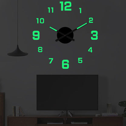 🕰️ LIMITED-TIME 30% OFF! 💥 3D DIY Luminous Acrylic Wall Clock Set – Silent Movement, Drill-Free, Custom Size ✨