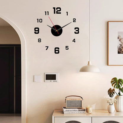🕰️ LIMITED-TIME 30% OFF! 💥 3D DIY Luminous Acrylic Wall Clock Set – Silent Movement, Drill-Free, Custom Size ✨