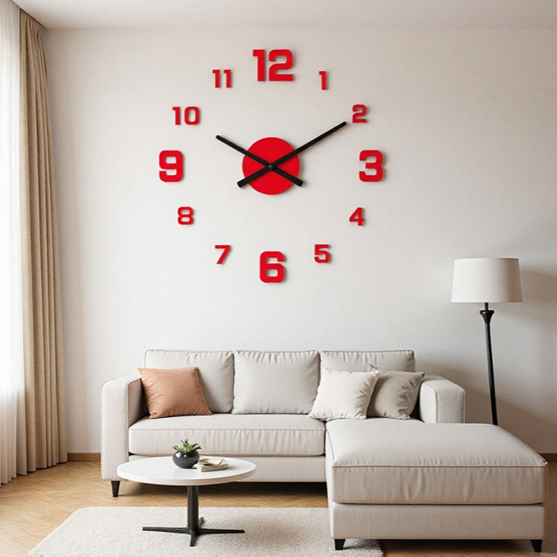 🕰️ LIMITED-TIME 30% OFF! 💥 3D DIY Luminous Acrylic Wall Clock Set – Silent Movement, Drill-Free, Custom Size ✨