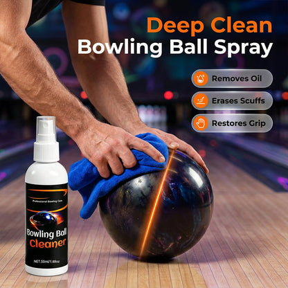🥳2026 HOT SALE🥳💪 Pro-Grade Bowling Ball Cleaner – Instantly removes lane oil. Includes premium towel. Keeps your ball performing like new! ✨