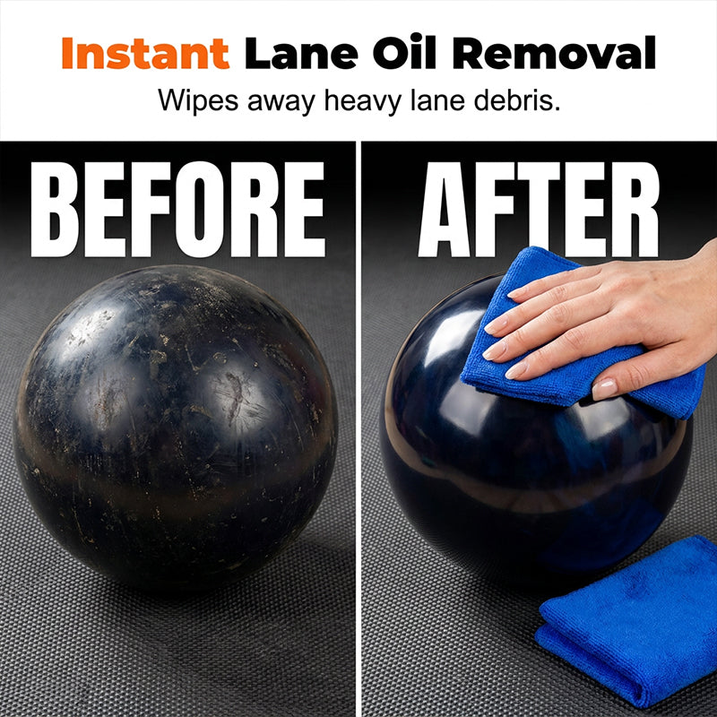 🥳2026 HOT SALE🥳💪 Pro-Grade Bowling Ball Cleaner – Instantly removes lane oil. Includes premium towel. Keeps your ball performing like new! ✨