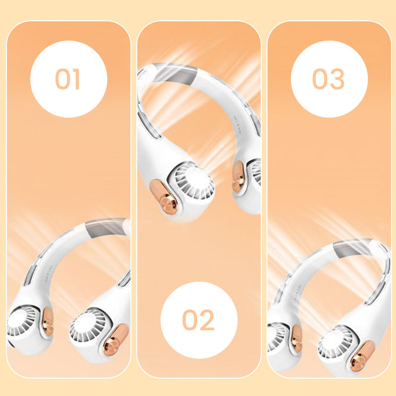 🌀 LIMITED-TIME 30% OFF! 💥 360° Rotating Neck Fan – Ultra Quiet, 3 Speeds, Hands-Free, Long Battery ✨