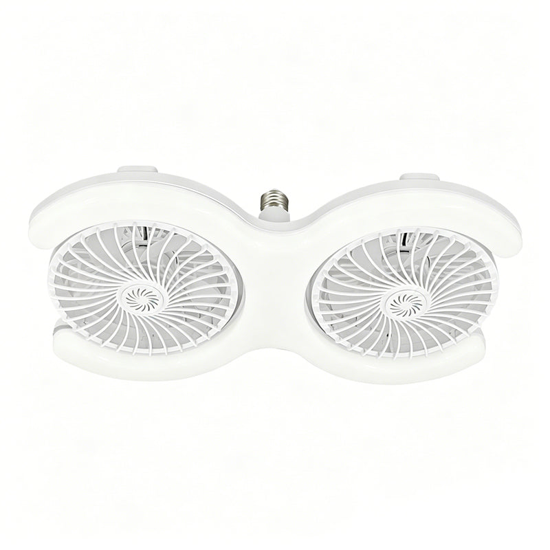 💡 LIMITED-TIME 30% OFF! 🌀 Dual-Head LED Ceiling Fan with Light – Super Wind, Quiet, E27 Screw Install ✨