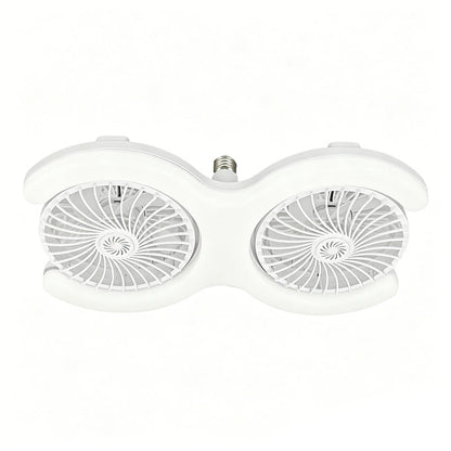 💡 LIMITED-TIME 30% OFF! 🌀 Dual-Head LED Ceiling Fan with Light – Super Wind, Quiet, E27 Screw Install ✨